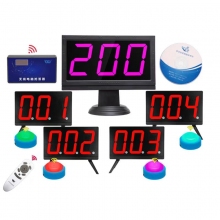 無線電腦軟件記時計分搶答器知識競賽智能語音搶答器答題比賽套裝電子按鈕 6組（軟件）