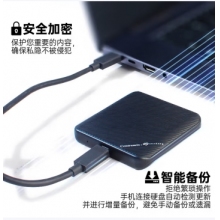 希捷CB500加密移動(dòng)固態(tài)硬盤(pán) 黑色 1TB(USB-C線）)